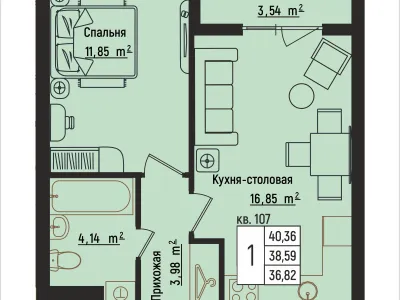 Квартира №107