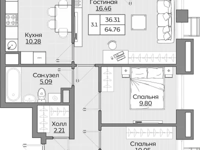 Квартира №740